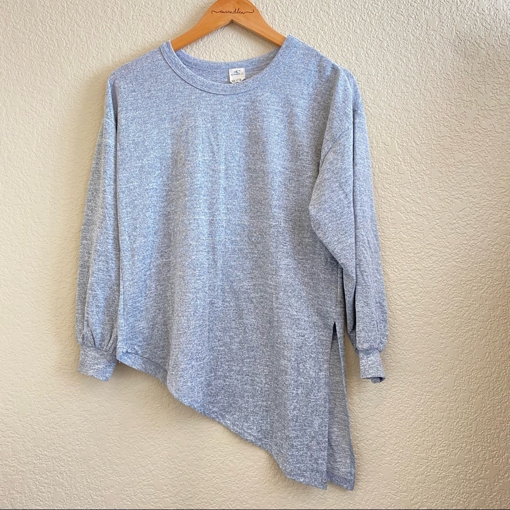 O’Neill asymmetric hem‎ sweatshirt grey Heather extra small